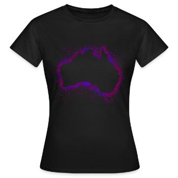 Australia - Women's T-Shirt - black - Front - AI Model Female 172 dark (172cm)