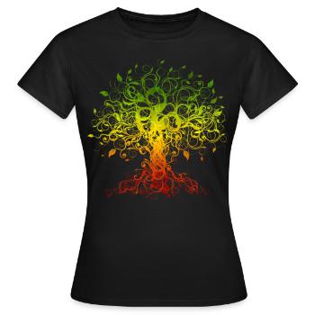 Afrique racines Black History Month Arbre - T-shirt Femme - noir - Devant - AI Model Female 172 dark (172cm)