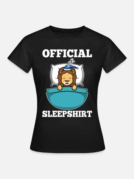 Official sleepshirt Löwe - Frauen T-Shirt - Schwarz