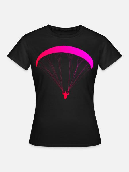Paragliding Vrouwen Mannen Paragliding Paragliding - Vrouwen T-shirt - zwart