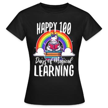 Les licornes sont géniales, donc je suis une licorne - T-shirt Femme - noir - Devant - AI Model Female 172 dark (172cm)