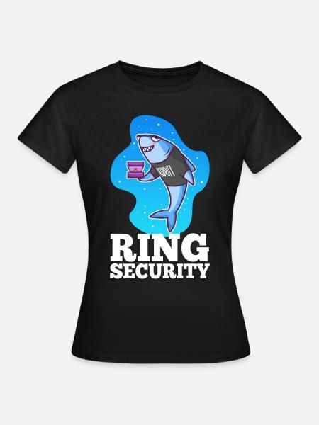 Ring Security Wedding - Frauen T-Shirt - Schwarz