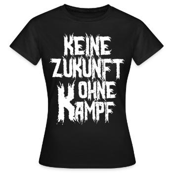 Pas d’avenir sans lutte - Motivation et protestation - T-shirt Femme - noir - Devant - AI Model Female 172 dark (172cm)