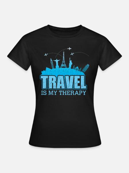 Reisen - Frauen T-Shirt - Schwarz