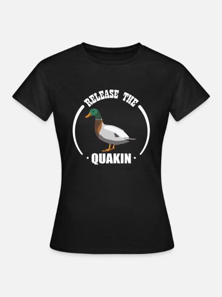 Lustige Ente - Frauen T-Shirt - Schwarz