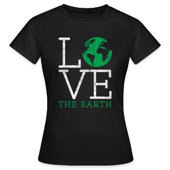 Jour de la terre - T-shirt Femme - noir - Devant - AI Model Female 172 dark (172cm)