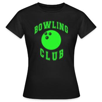 Boule de bowling - T-shirt Femme - noir - Devant - AI Model Female 172 dark (172cm)