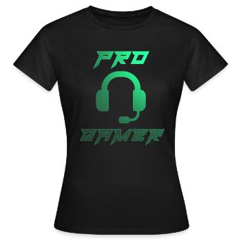 Console de jeu de console de jeu Pro Gamer - T-shirt Femme - noir - Devant - AI Model Female 172 dark (172cm)