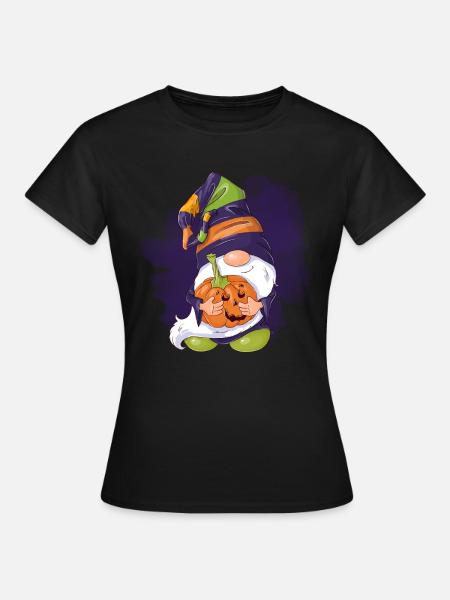 Halloween-Wichtel - Frauen T-Shirt - Schwarz