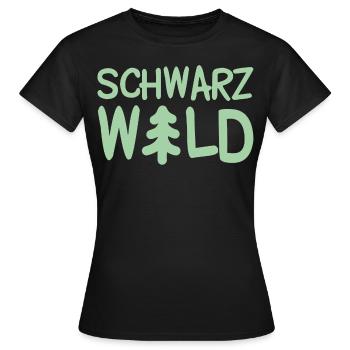 Schwarzwald Tanne Nadelbaum Schwarzwälder - Frauen T-Shirt - Schwarz - Vorne - AI Model Female 172 dark (172cm)
