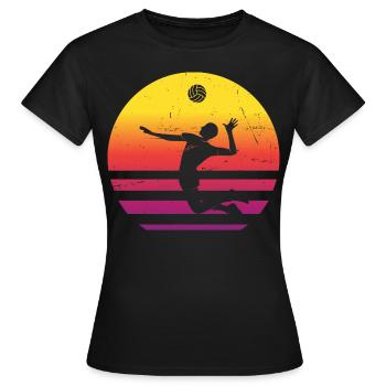 Joueuses de volleyball Volley-ball masculin Volley-ball féminin - T-shirt Femme - noir - Devant - AI Model Female 172 dark (172cm)