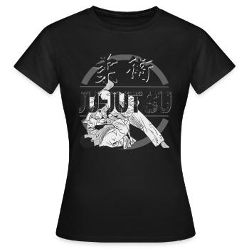 Ju-Jutsu Ju Jutsu Jiu Jitsu Kampfsport Kampfkunst - Frauen T-Shirt - Schwarz - Vorne - AI Model Female 172 dark (172cm)