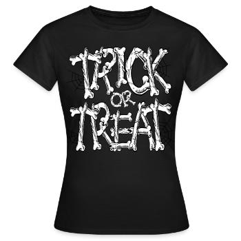 Trick or treat - T-shirt Femme - noir - Devant - AI Model Female 172 dark (172cm)