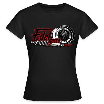 Felgen - Fahrwerk - Edelgosse2018 - Frauen T-Shirt - Schwarz - Vorne - AI Model Female 172 dark (172cm)