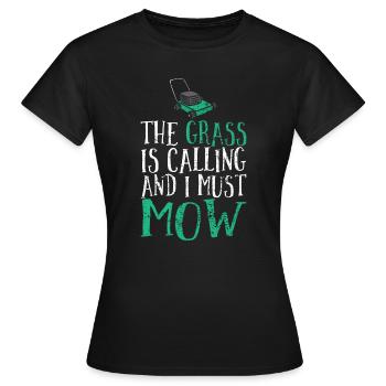 Tondeuse à gazon - T-shirt Femme - noir - Devant - AI Model Female 172 dark (172cm)