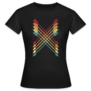 Bow and arrow - Women's T-Shirt - black - Front - AI Model Female 172 dark (172cm)