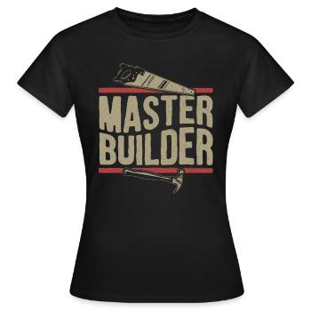 Baumeister - Frauen T-Shirt - Schwarz - Vorne - AI Model Female 172 dark (172cm)