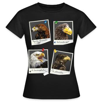 Oiseaux de proie - T-shirt Femme - noir - Devant - AI Model Female 172 dark (172cm)