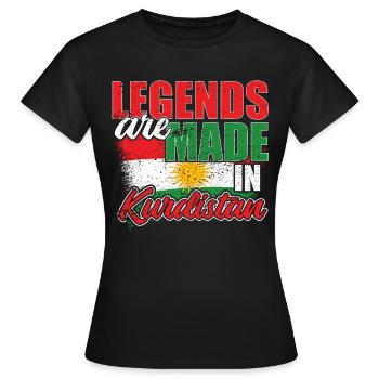 Kurdistan - Women's T-Shirt - black - Front - AI Model Female 172 dark (172cm)
