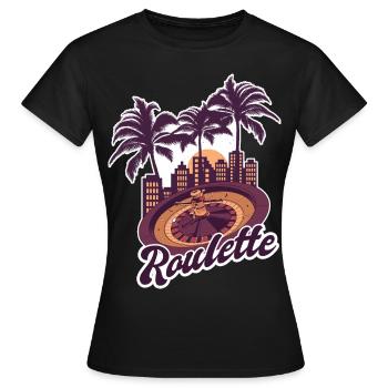Roulette Miami - Frauen T-Shirt - Schwarz - Vorne - AI Model Female 172 dark (172cm)