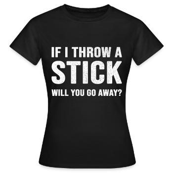 sarcasm - Women's T-Shirt - black - Front - AI Model Female 172 dark (172cm)