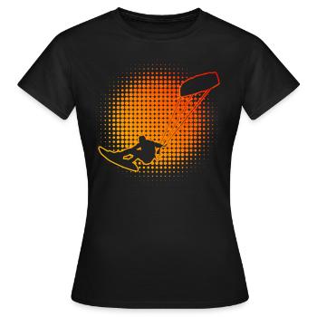 Kitesurf Kitesurf Féminin Kitesurf Kitesurfer - T-shirt Femme - noir - Devant - AI Model Female 172 dark (172cm)