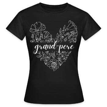 Grand-pere. grand-pere gift - Women's T-Shirt - black - Front - AI Model Female 172 dark (172cm)
