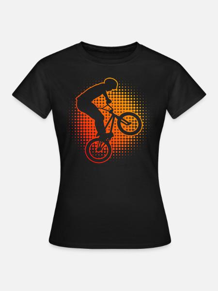 Damen Herren Bike bmx fahrrad Radfahren bmx jungen - Dame-T-shirt - sort