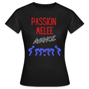 Passion flock federal rugby - Women's T-Shirt - black - Front - AI Model Female 172 dark (172cm)
