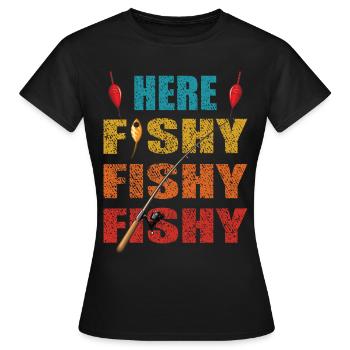 Ici louche - T-shirt Femme - noir - Devant - AI Model Female 172 dark (172cm)