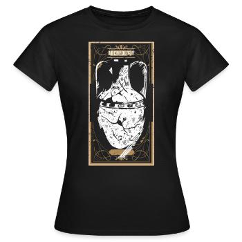 Glas Archäologie Entdeckung Geschenk - Frauen T-Shirt - Schwarz - Vorne - AI Model Female 172 dark (172cm)
