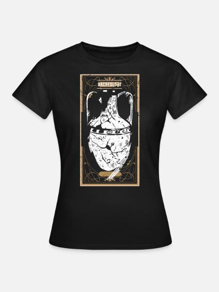 Ontdekkingsgeschenk voor glasarcheologie - Dame-T-shirt - sort