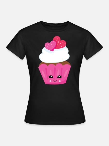 cupcake - Frauen T-Shirt - Schwarz