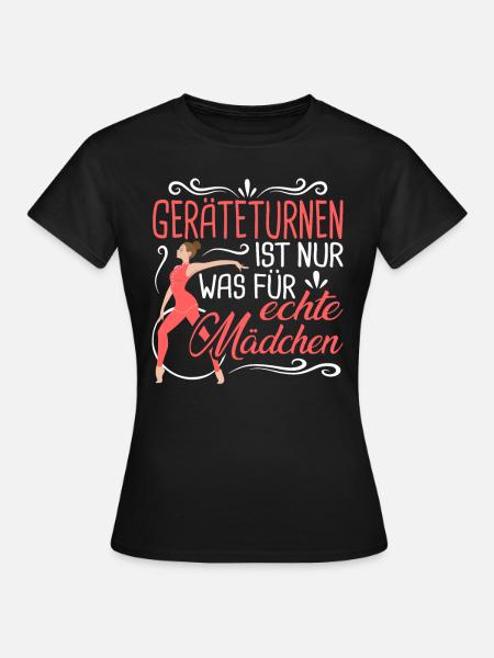 Geräteturnen Gymnastics - Frauen T-Shirt - Schwarz
