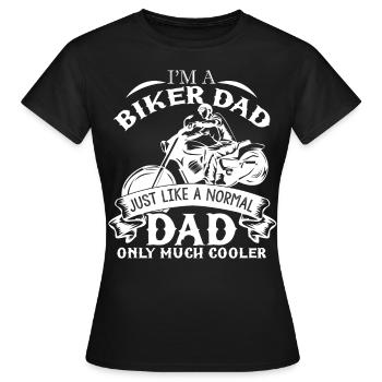 Je suis un motard comme un père normal seulement beaucoup de w - T-shirt Femme - noir - Devant - AI Model Female 172 dark (172cm)