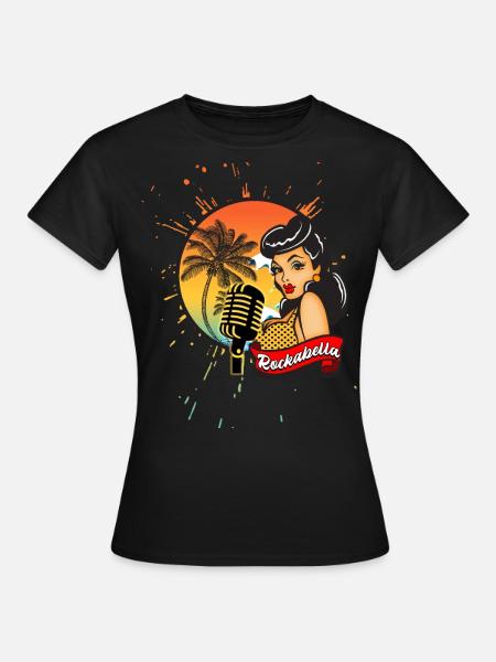 Rockabilly and Rockabella - Frauen T-Shirt - Schwarz