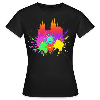 Carnaval de Cologne - T-shirt Femme - noir - Devant - AI Model Female 172 dark (172cm)