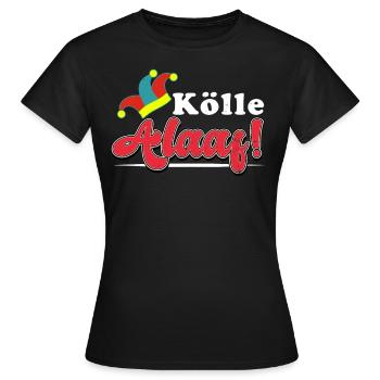 Carnaval de Cologne - T-shirt Femme - noir - Devant - AI Model Female 172 dark (172cm)