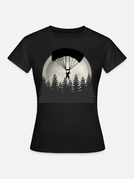 Gleitschirmfliegen - Frauen T-Shirt - Schwarz