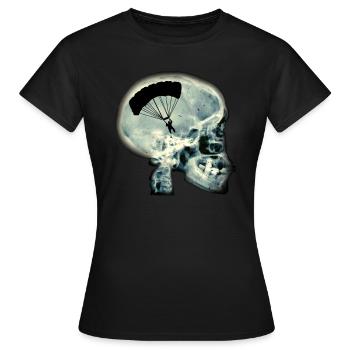Voler en parapente - T-shirt Femme - noir - Devant - AI Model Female 172 dark (172cm)