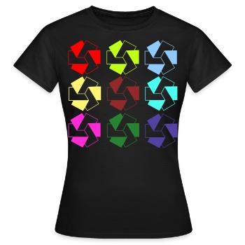 symbols - Women's T-Shirt - black - Front - AI Model Female 172 dark (172cm)