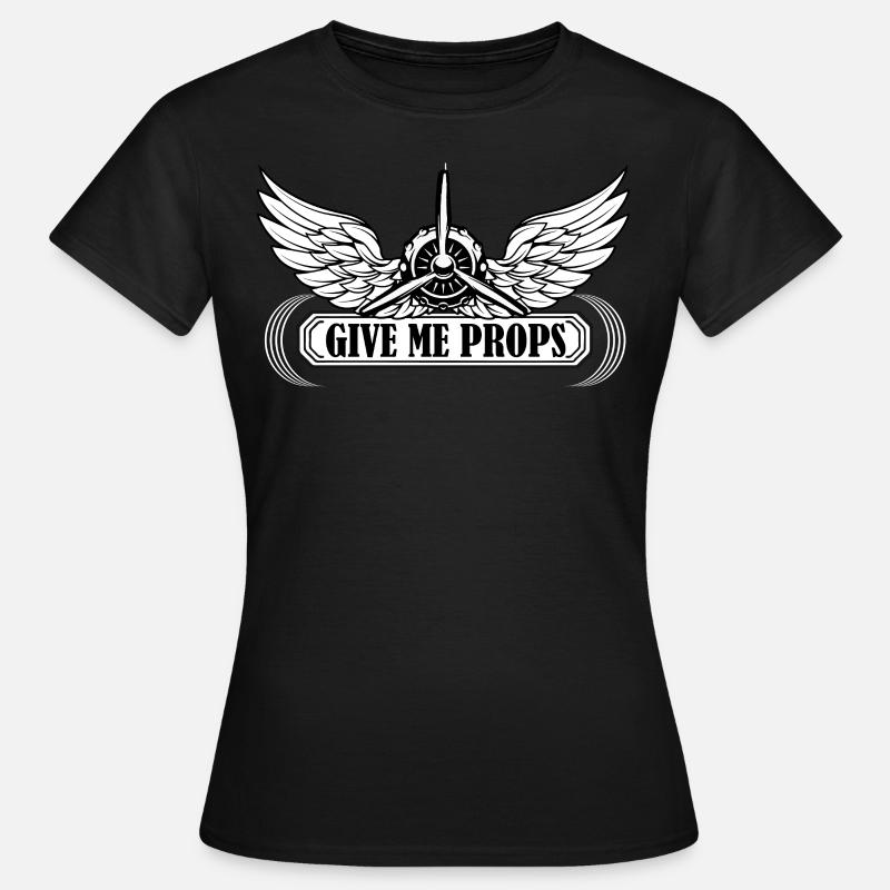 plane - Women's T-Shirt - black
