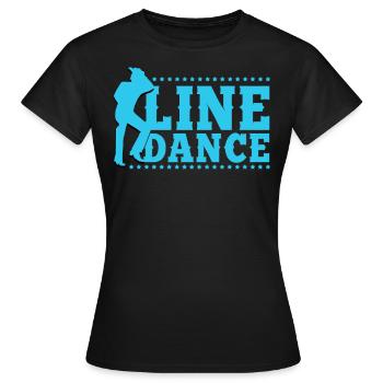 Linedance, Line dance Linedancer - T-shirt Femme - noir - Devant - AI Model Female 172 dark (172cm)