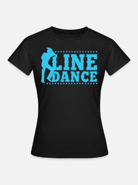 Linedance, Line dancing Linedancer - Frauen T-Shirt - Schwarz