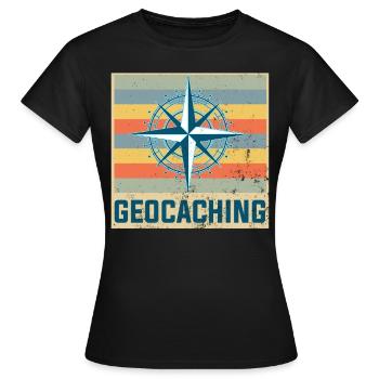 geocaching - T-shirt Femme - noir - Devant - AI Model Female 172 dark (172cm)