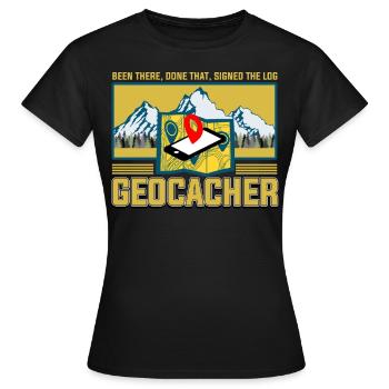 geocaching - T-shirt Femme - noir - Devant - AI Model Female 172 dark (172cm)