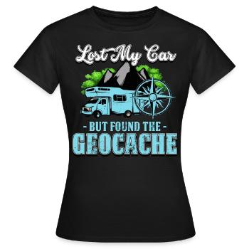 Geocaching - T-shirt Femme - noir - Devant - AI Model Female 172 dark (172cm)