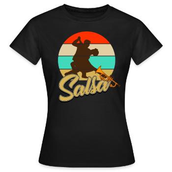 Salsa - Women's T-Shirt - black - Front - AI Model Female 172 dark (172cm)