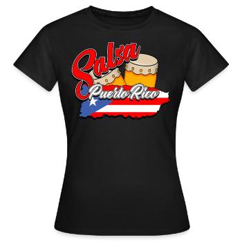 salsa - T-shirt Femme - noir - Devant - AI Model Female 172 dark (172cm)