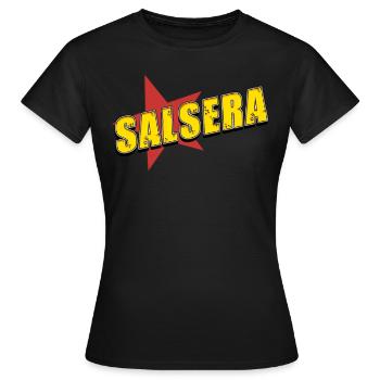 salsa - T-shirt Femme - noir - Devant - AI Model Female 172 dark (172cm)